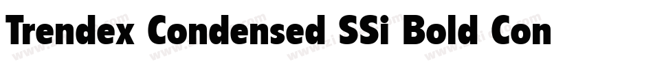 Trendex Condensed SSi Bold Condensed字体转换